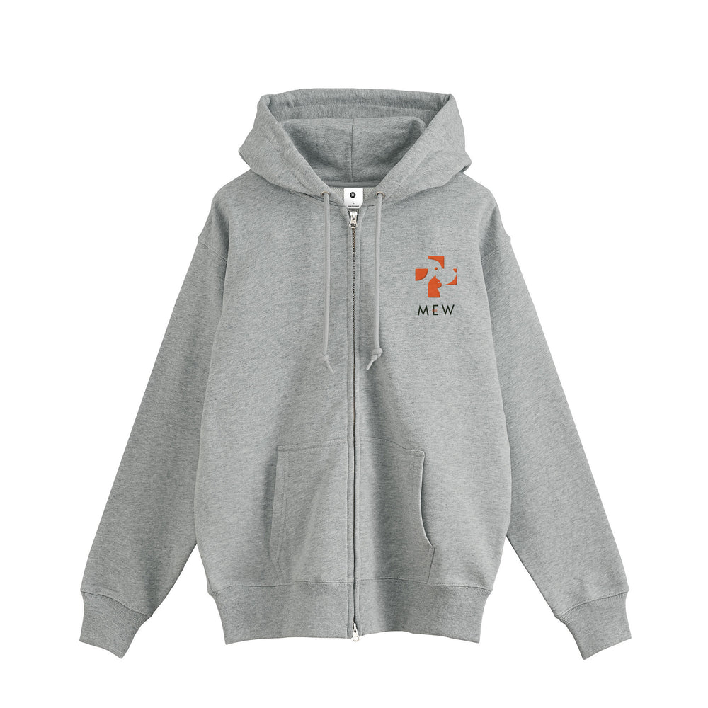 MEW ダブルジップアップ　パーカー gray image