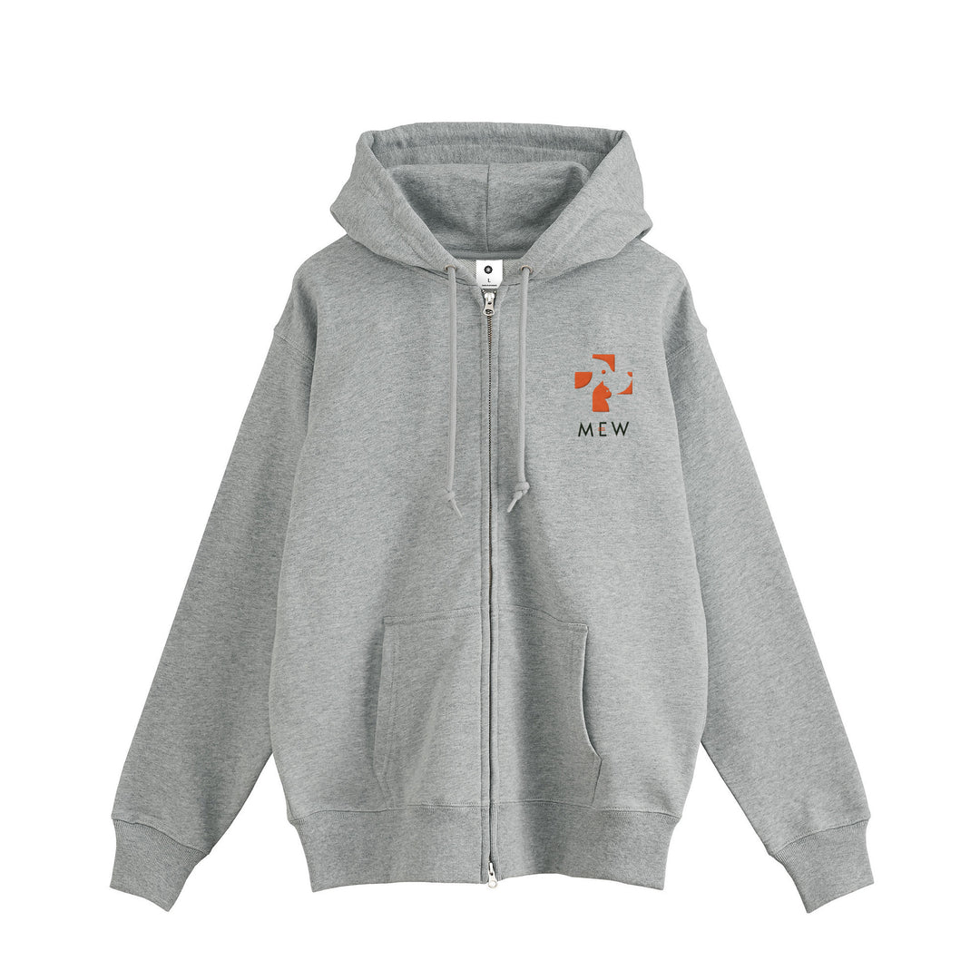 MEW ダブルジップアップ　パーカー gray image