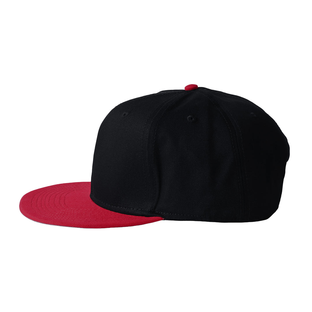octagon フラットバイザー ベースボールキャップ red-x-black image