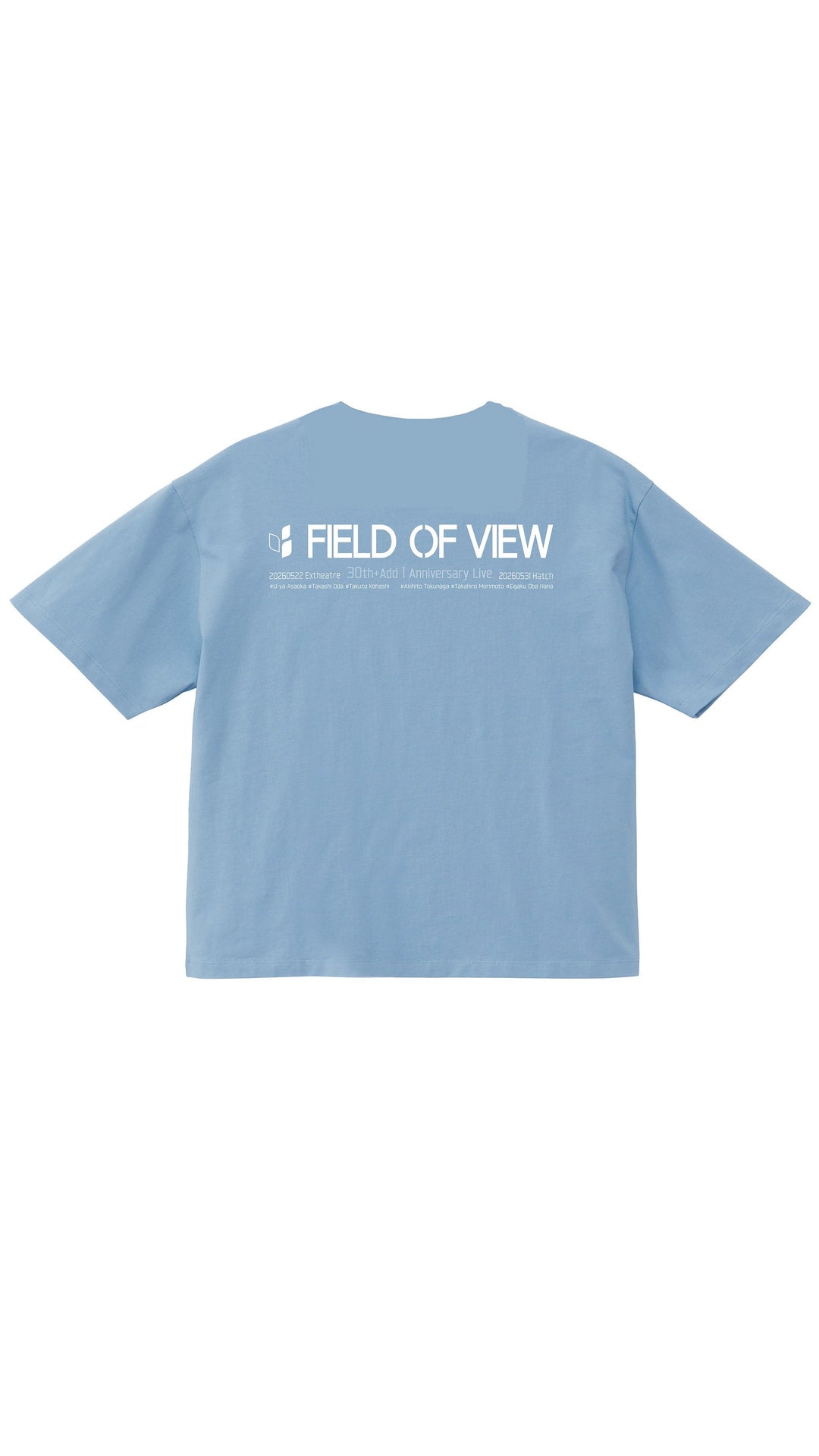 FIELD OF VIEW 30th Add1 Anniversary LIVE 記念Tシャツ 会場限定販売