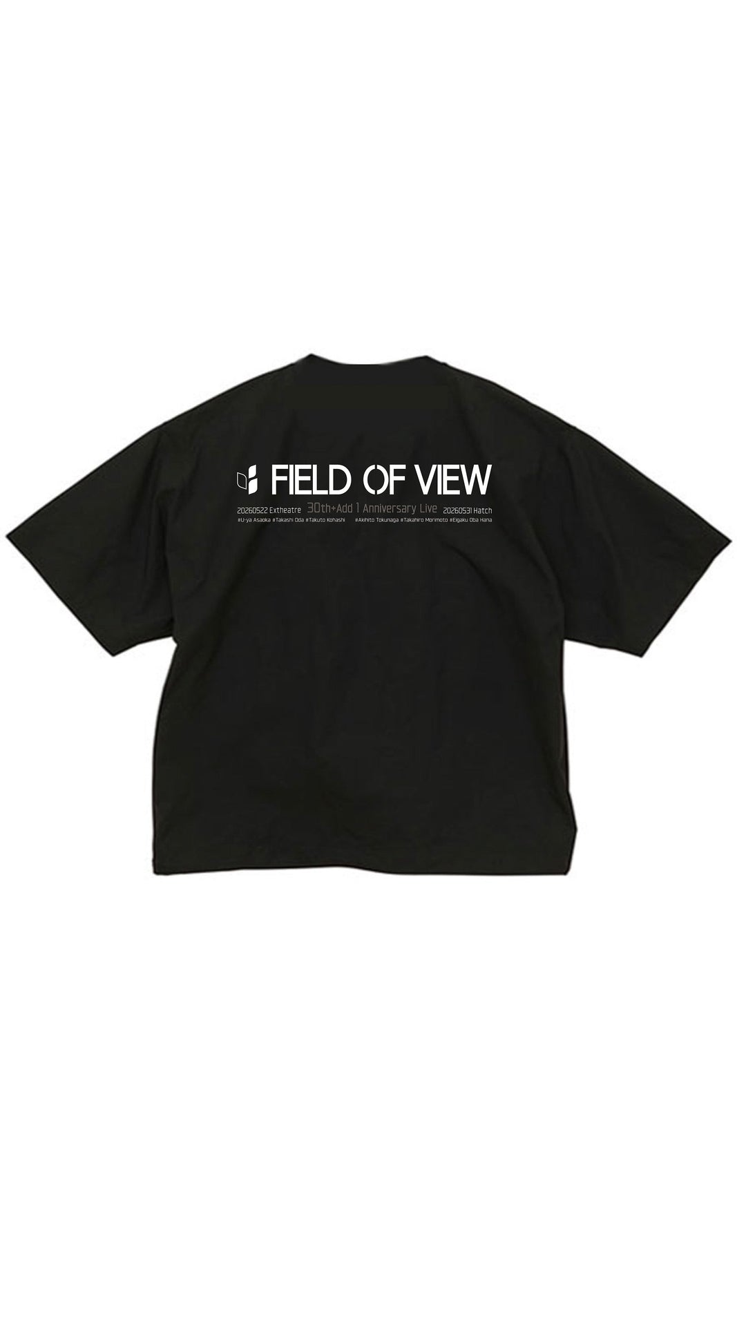 FIELD OF VIEW 30th Add1 Anniversary LIVE 記念Tシャツ　数量限定