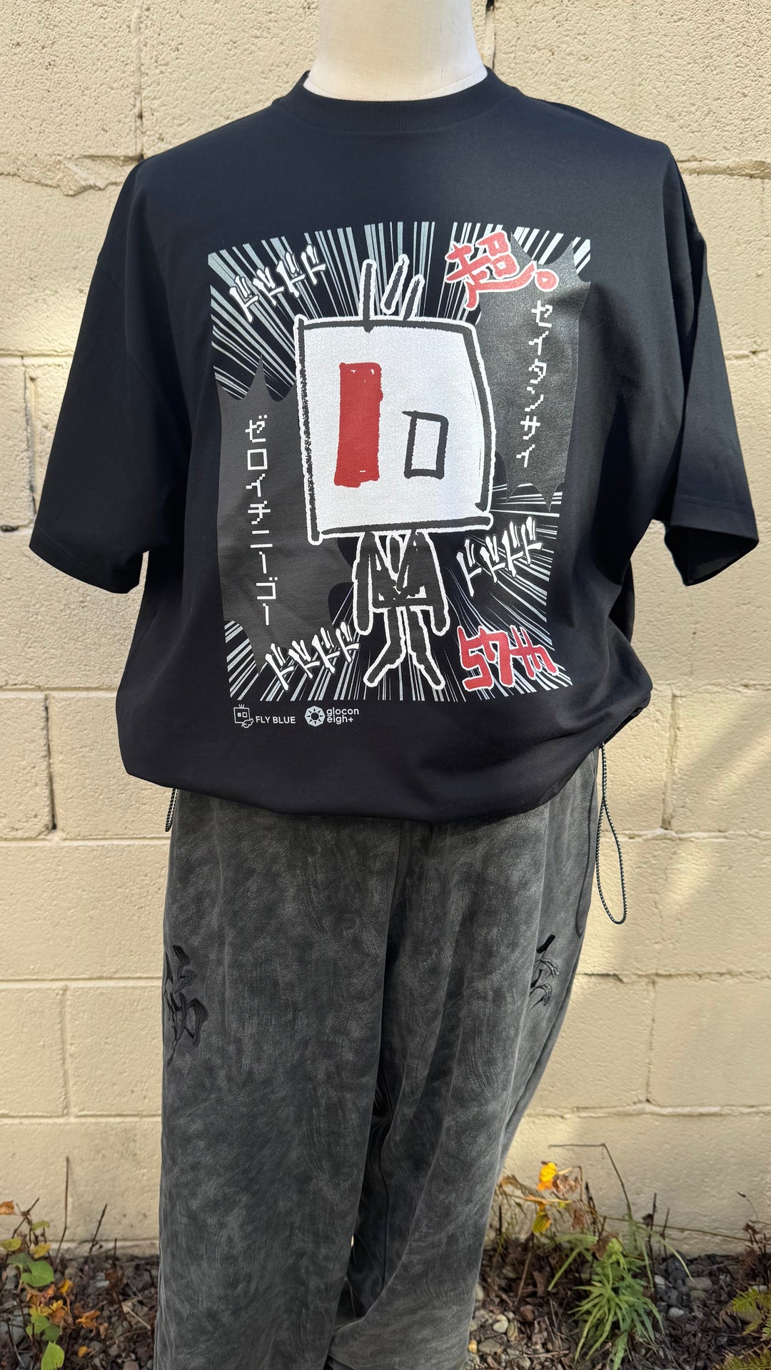 2026 UYAX 57th anniversary T-shirt　MANGA Black