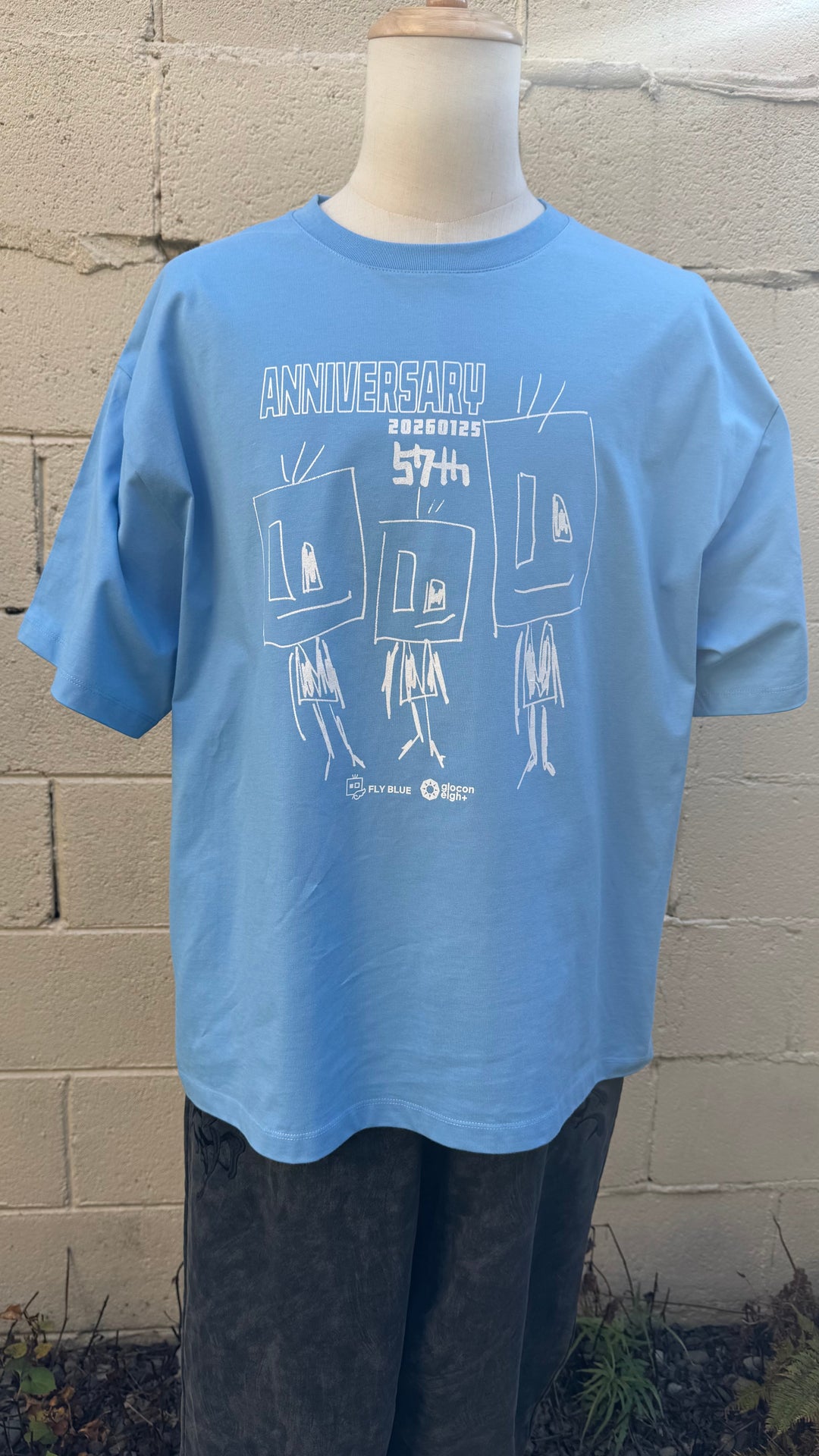 2026 UYAX 57th anniversary T-shirt Blue３