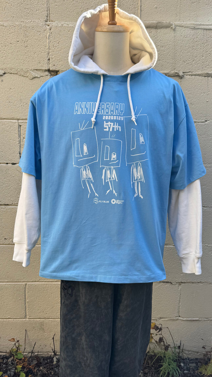 2026 UYAX 57th anniversary T-shirt Blue３