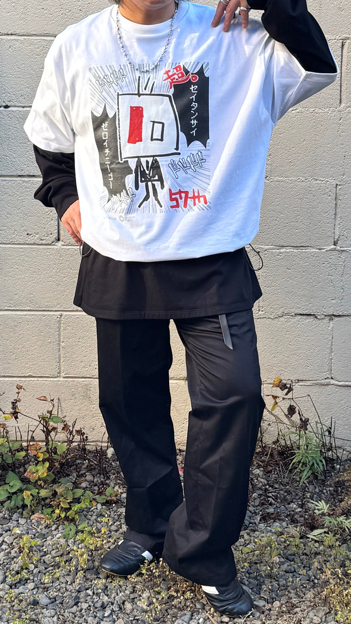 2026 UYAX 57th anniversary T-shirt　MANGA White