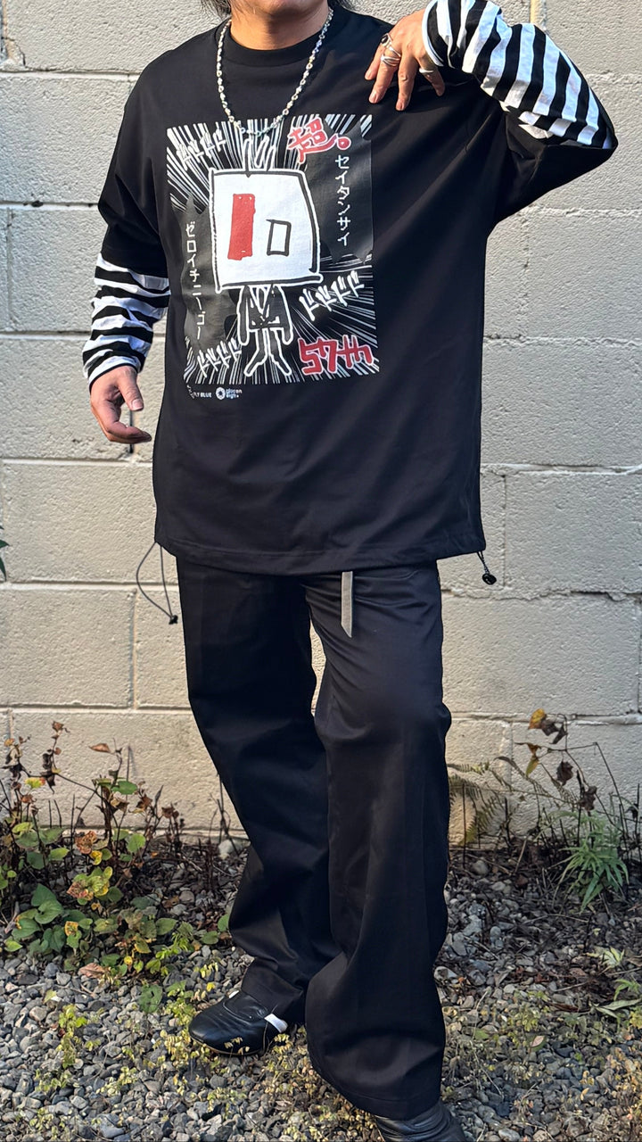 2026 UYAX 57th anniversary T-shirt　MANGA Black