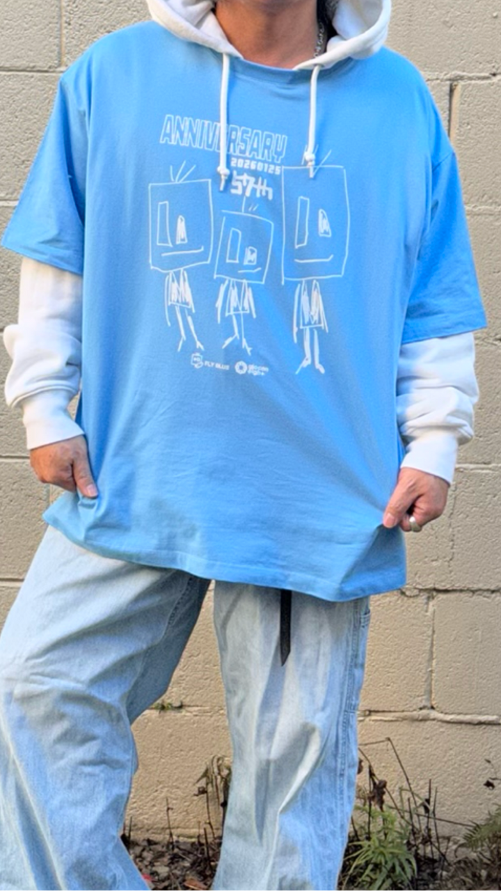 2026 UYAX 57th anniversary T-shirt Blue３