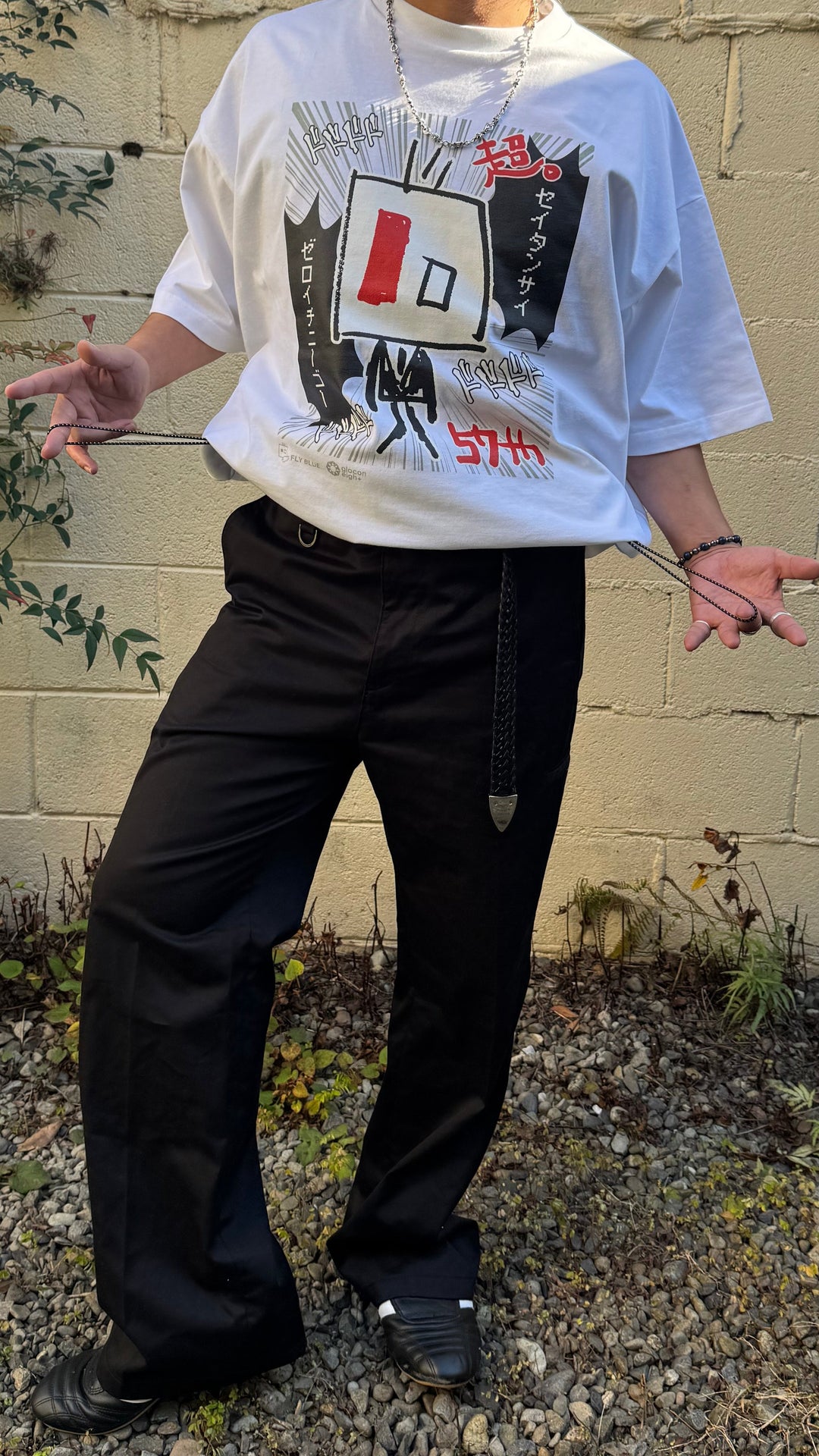 2026 UYAX 57th anniversary T-shirt　MANGA White