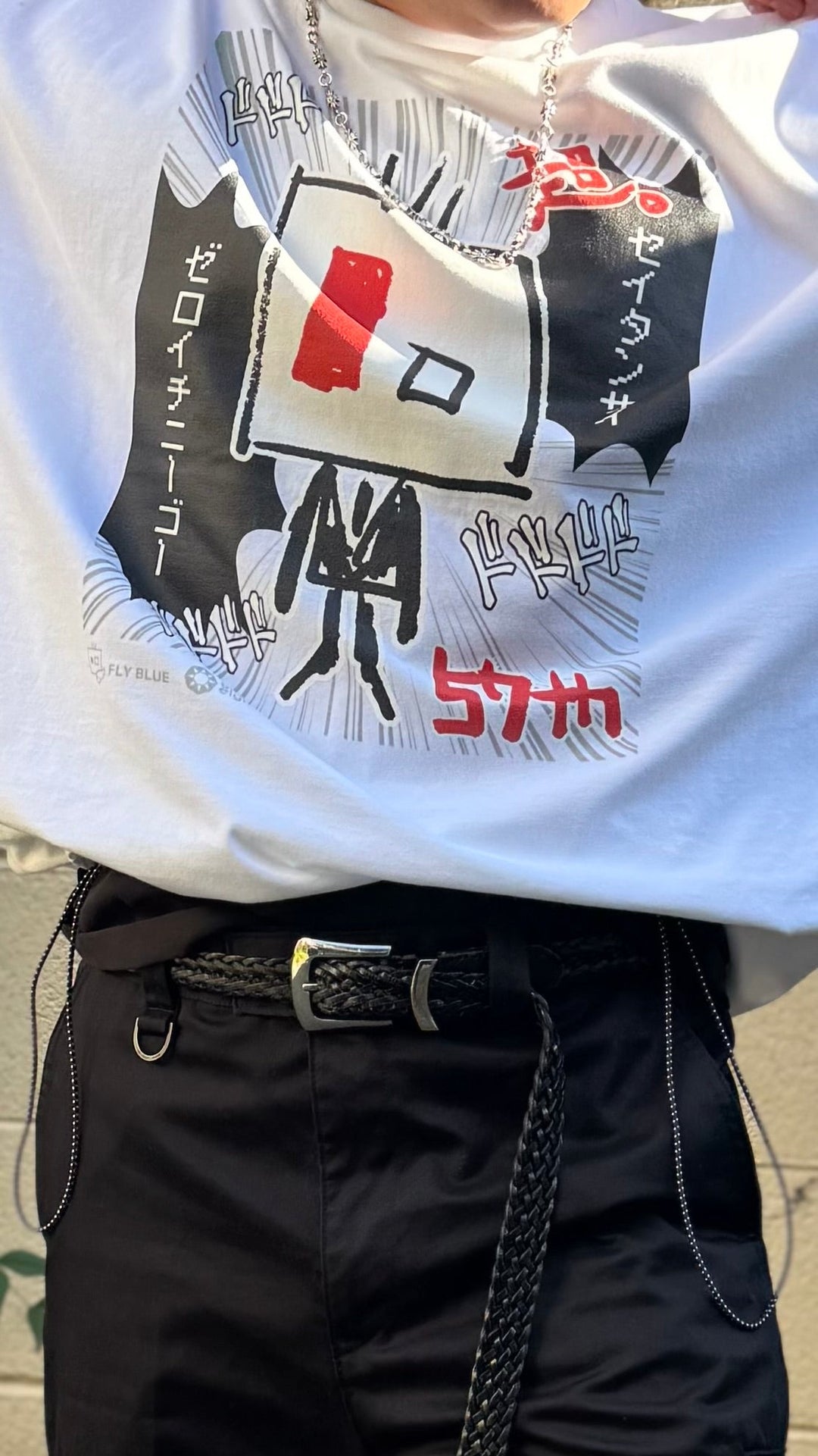 2026 UYAX 57th anniversary T-shirt　MANGA White