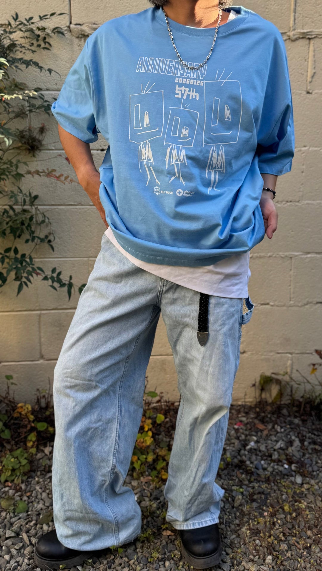 2026 UYAX 57th anniversary T-shirt Blue３