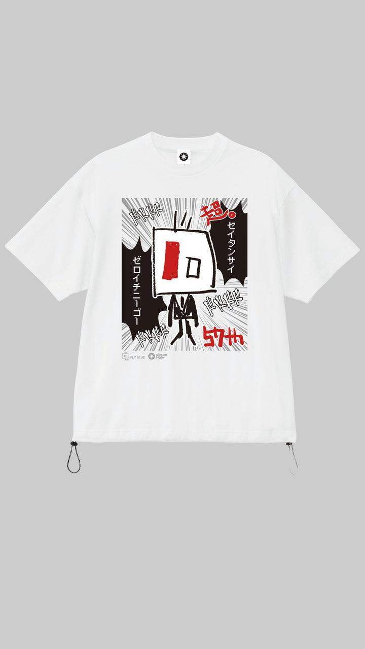 2026 UYAX 57th anniversary T-shirt　MANGA White