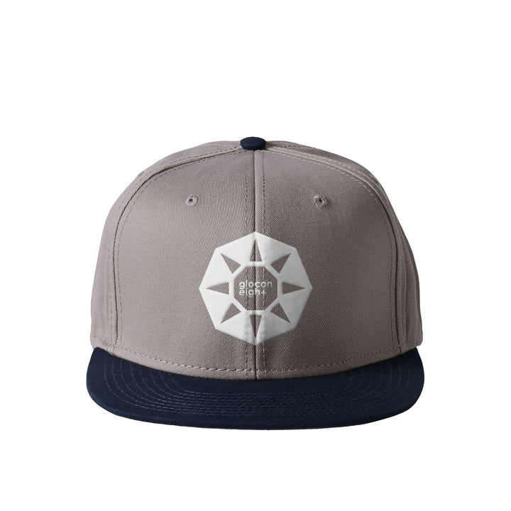 octagon フラットバイザー ベースボールキャップ navy-x-gray image