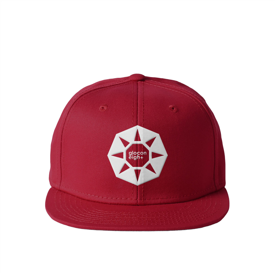octagon フラットバイザー ベースボールキャップ red image