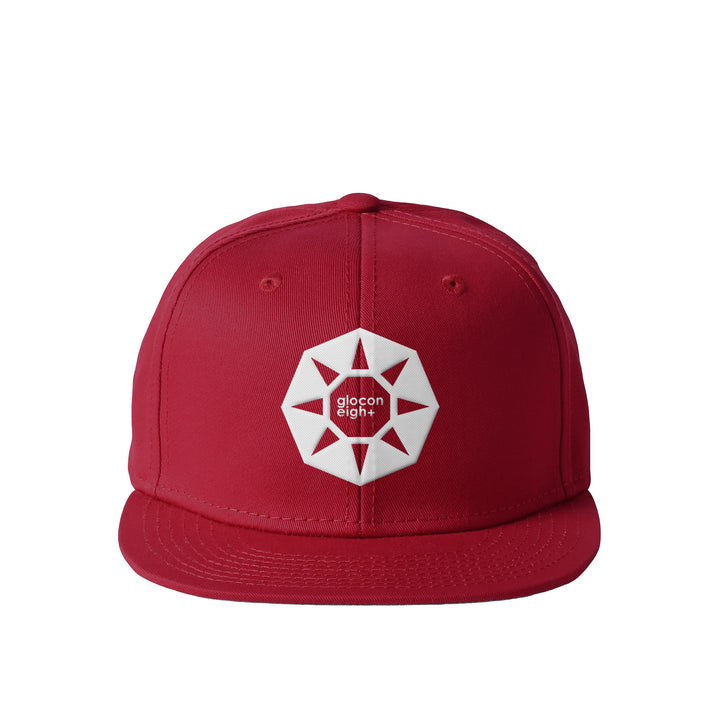 octagon フラットバイザー ベースボールキャップ red image
