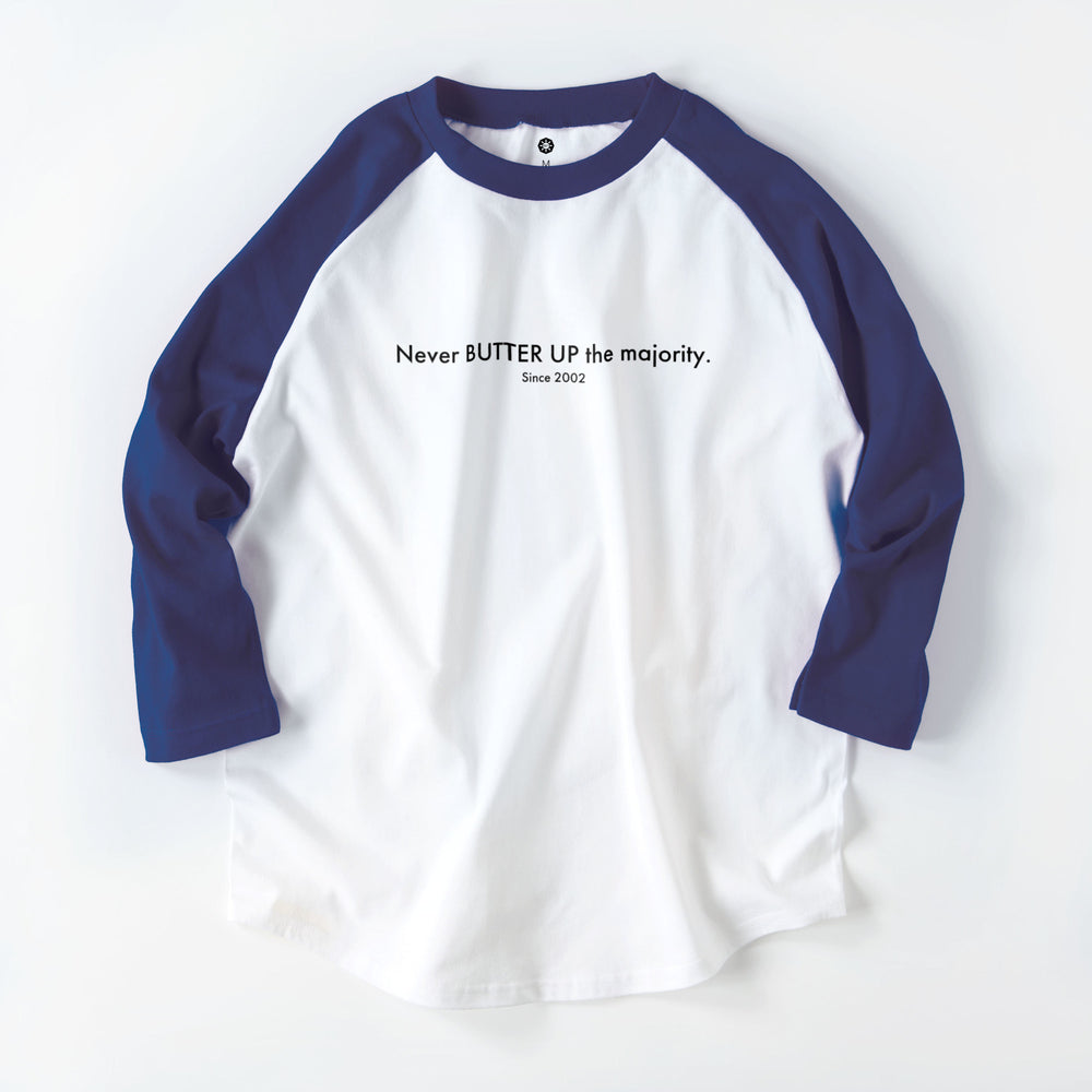 ラグランTシャツ　７分袖 white-x-navy image
